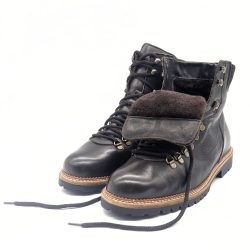 Werner 1911 Herrenstiefel aus Bioleder Polarwolf in mokka mit Lammfellfutter