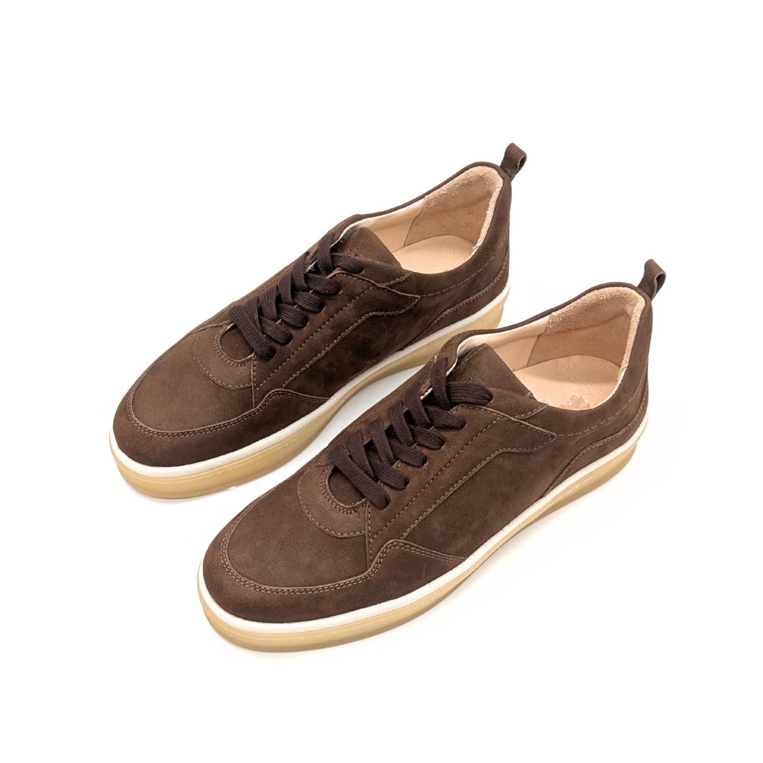 Werner1911 Herren Bio-Sneaker Adler in Braun Nubukleder