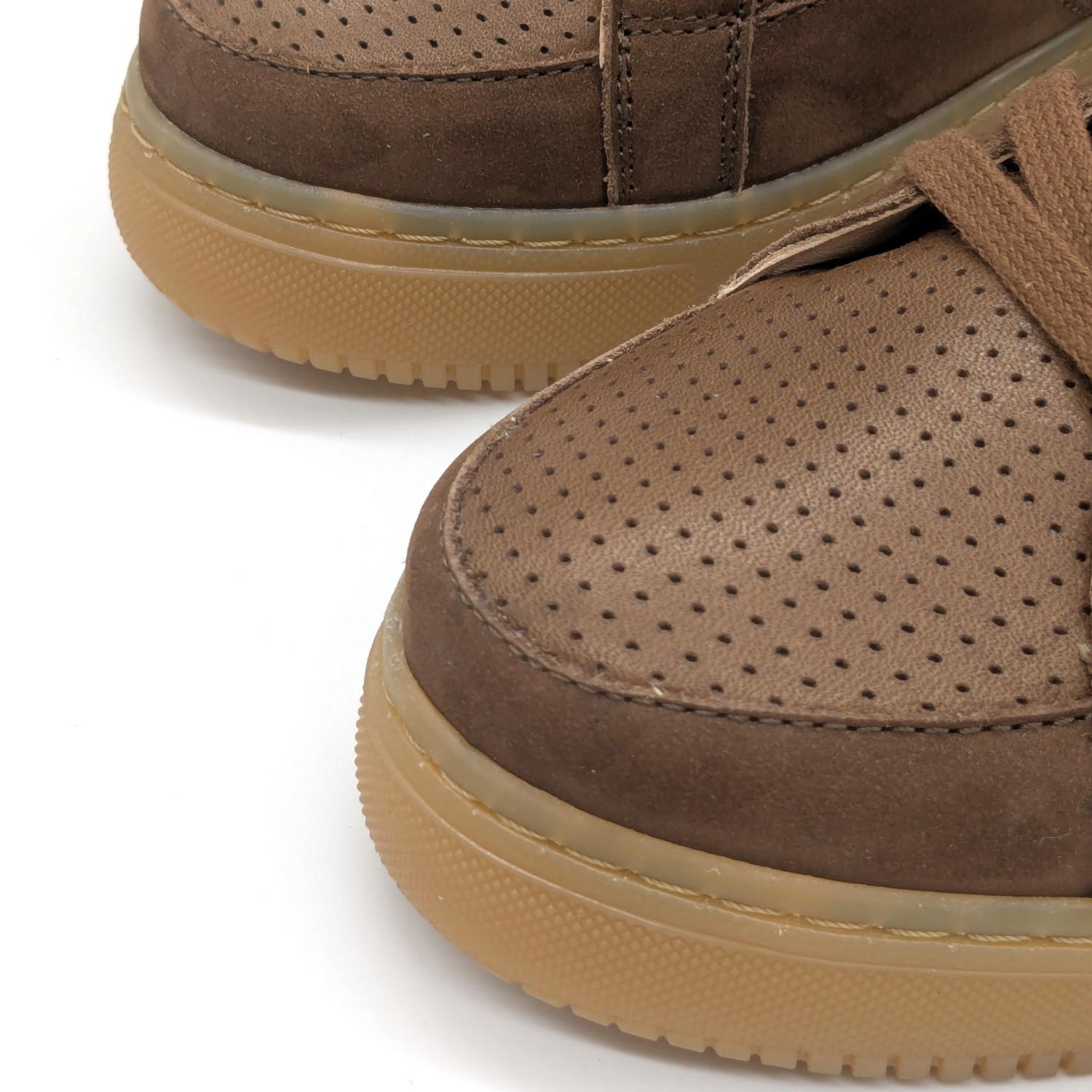 Werner 1911 Bio-Sneaker Amsel in Cognac mit runder Spitze