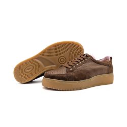 Werner 1911 Bio-Sneaker Amsel in Cognac mit Plateausohle