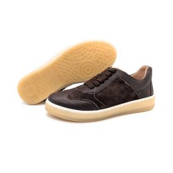 Werner 1911 Bio-Sneaker Eichelhäher in Braun mit heller Sohle