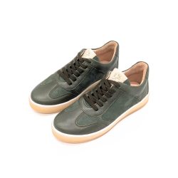 Werner 1911 Bio-Sneaker Eichelhäher in Grün mit Nappa-Nubuk-Mix