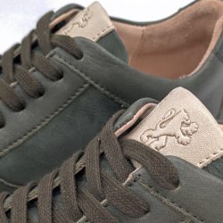 Werner 1911 Bio-Sneaker Eichelhäher in Grün mit Schnürung