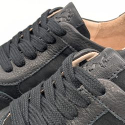 Werner 1911 Bio-Sneaker Eichelhäher in Schwarz mit Schnürung