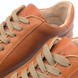 Werner 1911 Bio-Sneaker Eistaucher in dunklem Orange mit Naturlederfutter