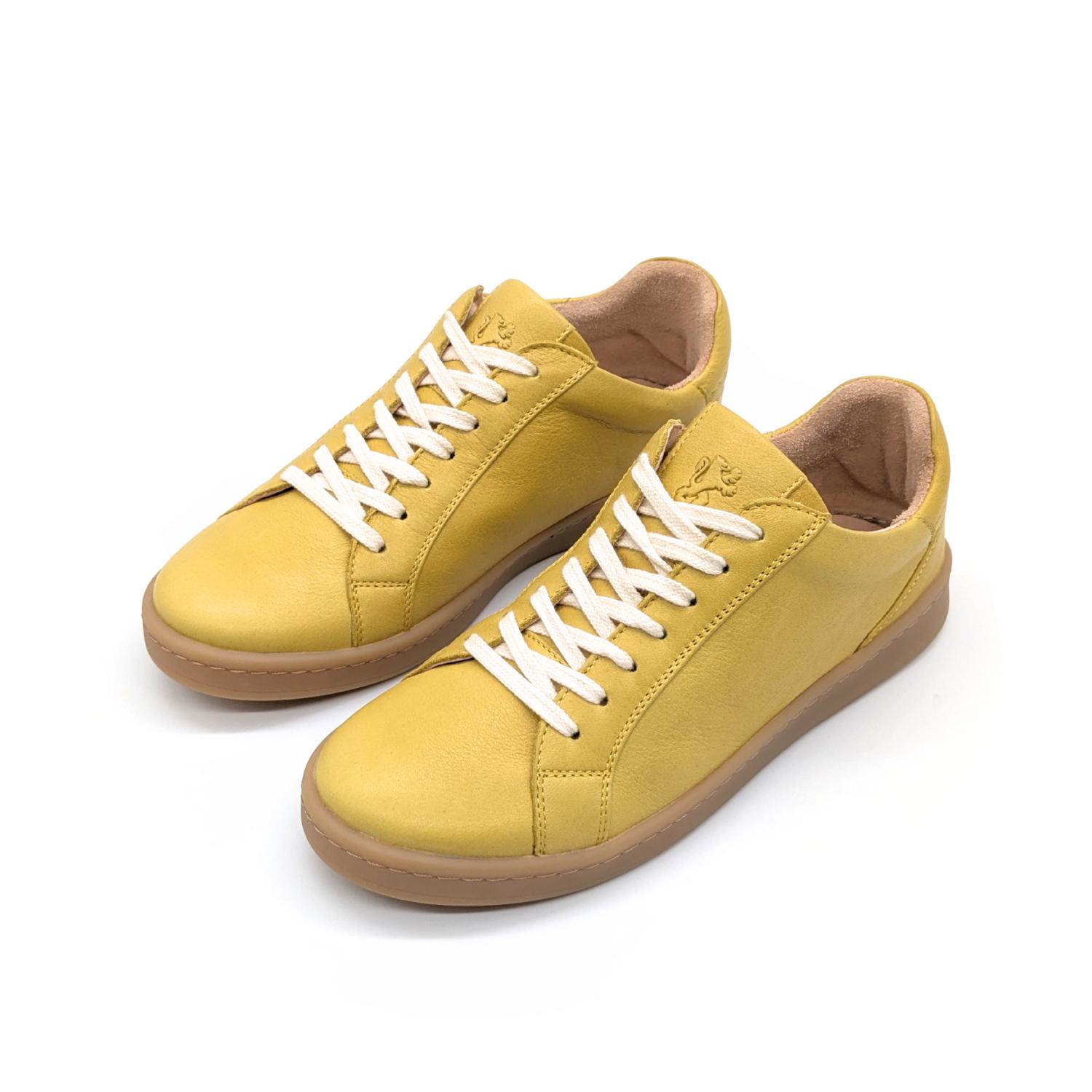 Werner 1911 Bio-Sneaker Eistaucher in Gelb mit Schnürung
