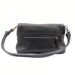 Werner 1911 Bio-Handtasche Gräfenstein in schwarz mit Außenfach auf der Rückseite