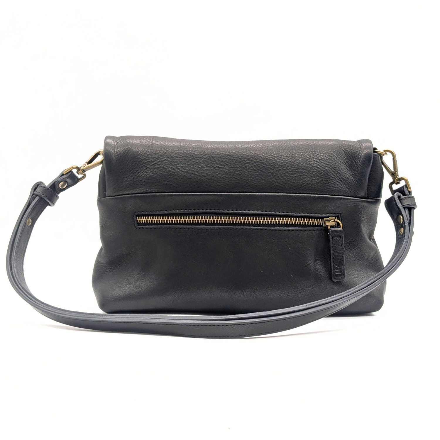 Werner 1911 Bio-Handtasche Gräfenstein in schwarz mit Außenfach auf der Rückseite