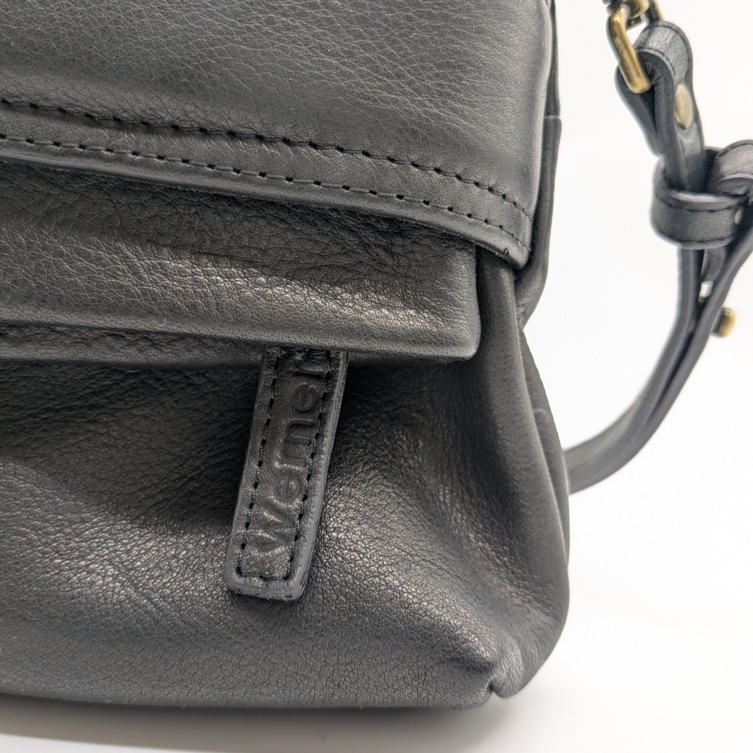 Werner 1911 Bio-Handtasche Gräfenstein in schwarz mit Reißverschluss