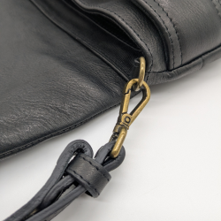 Werner 1911 Bio-Handtasche Gräfenstein in schwarz mit abnehmbarem Gurt