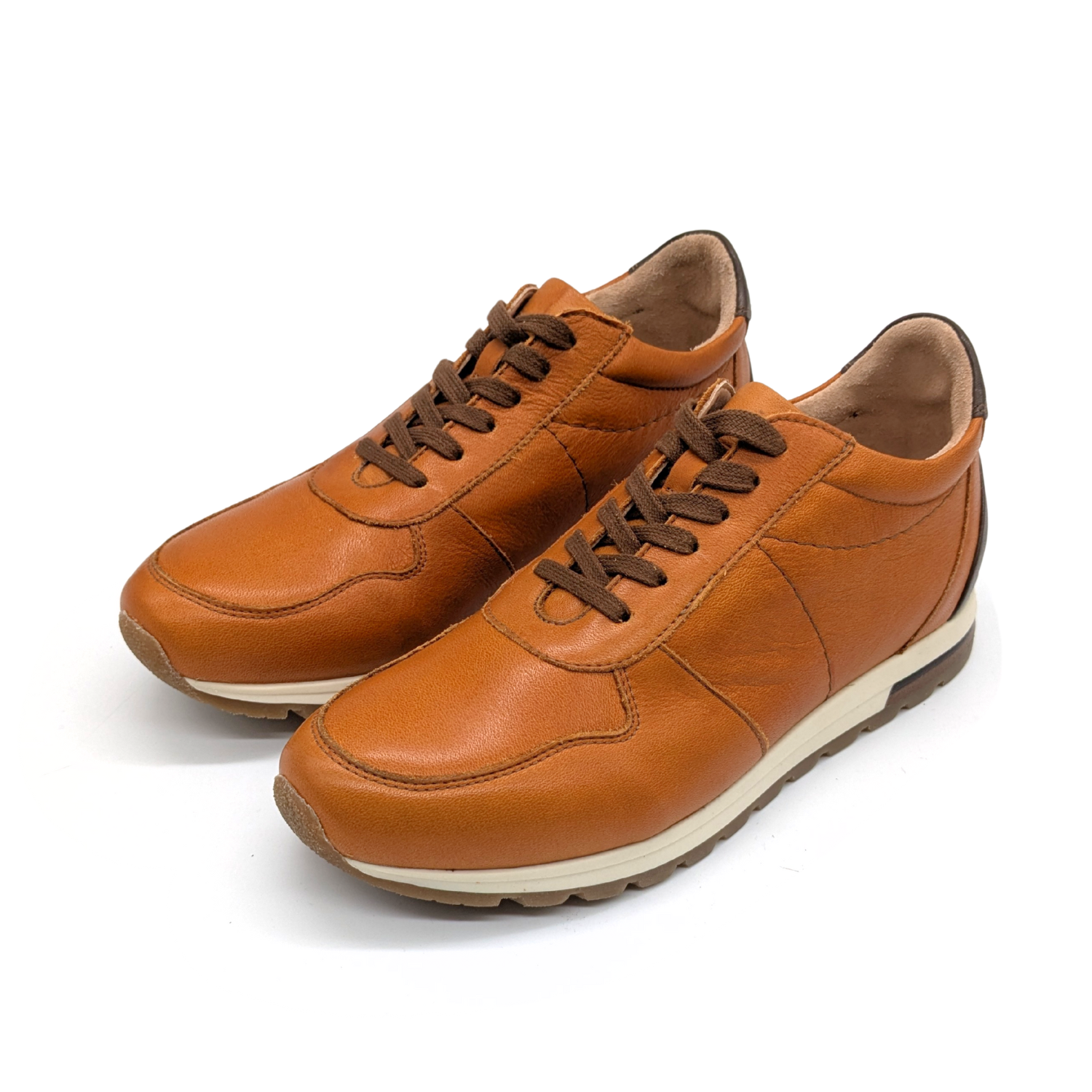 Werner 1911 Herren Bio-Sneaker Karakara aus Nappaleder in dunklem Orange