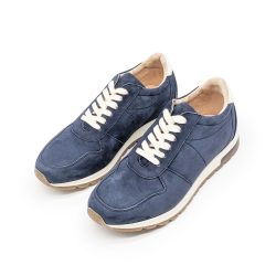 Werner 1911 Herren Bio-Sneaker Karakara in Dunkelblau Nubukleder