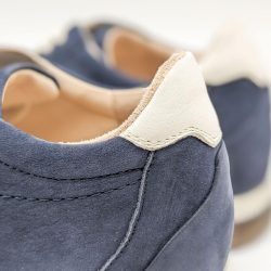 Werner 1911 Herren Bio-Sneaker Karakara in Dunkelblau mit weißem Nappaledereinsatz