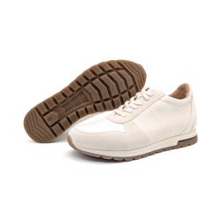 Werner 1911 Herren Bio-Sneaker Karakara in Naturweiß mit Profilsohle
