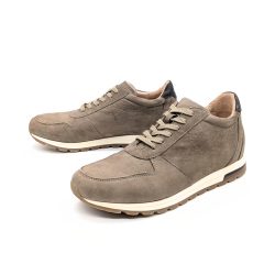 Werner 1911 Herren Bio-Sneaker Karakara in Taupe mit Naturlederfutter