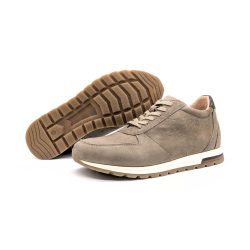 Werner 1911 Herren Bio-Sneaker Karakara in Taupe mit Profilsohle