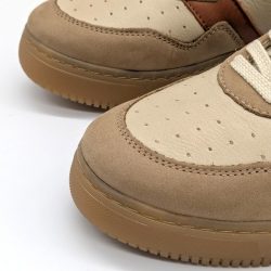 Werner 1911 Bio-Sneaker Nandu Karamell Mix mit runder Spitze