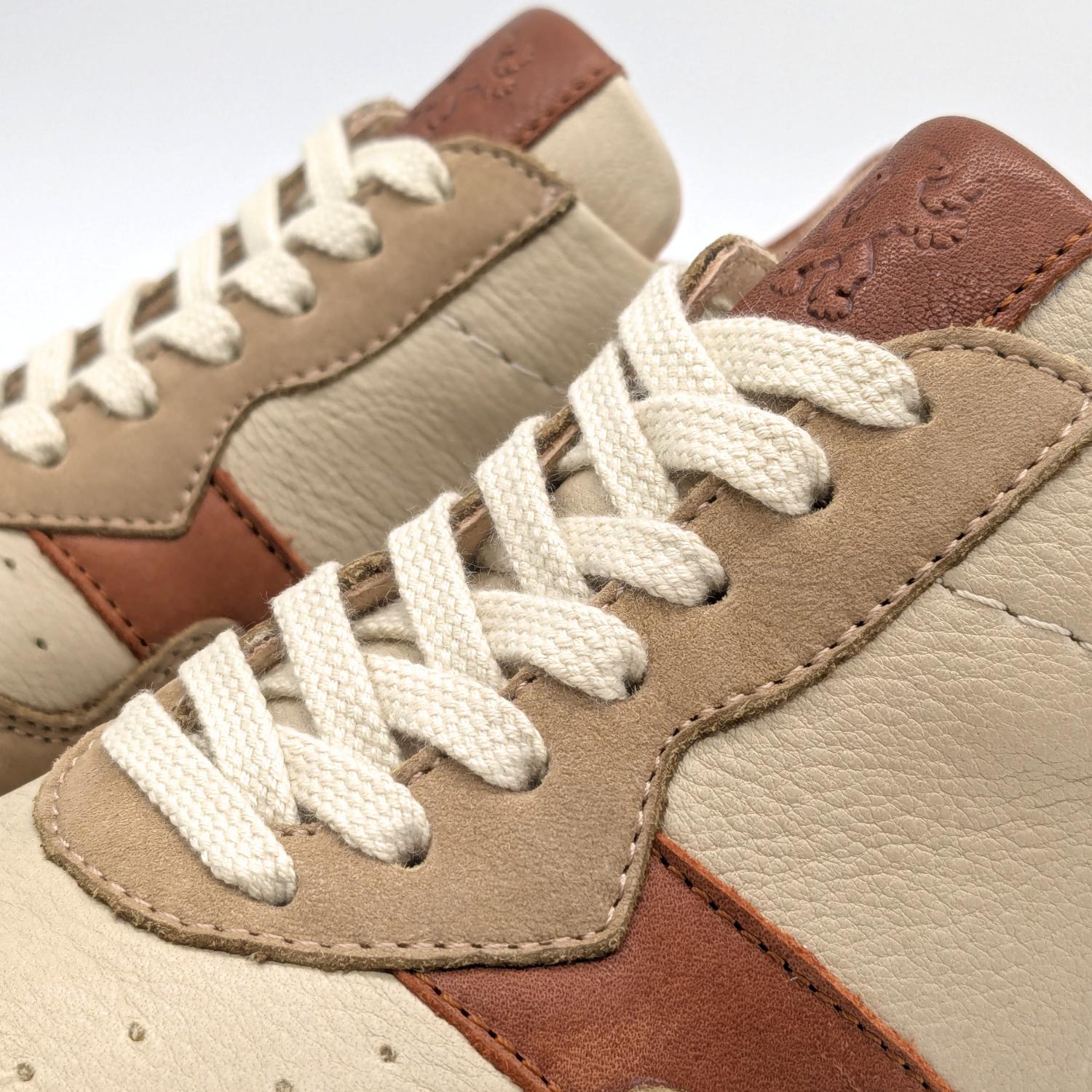 Werner 1911 Bio-Sneaker Nandu Karamell Mix mit Schnürung
