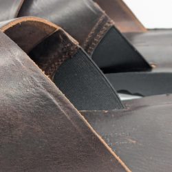 Werner 1911 Herren Bio-Pantolette in mokka mit dezentem Elasticband