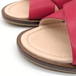 Werner 1911 Bio-Sandale Surfinia in rot mit runder Spitze