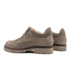 Werner 1911 Trekking Halbschuh Herren Yak in taupe mit Nappaleder Einsatz