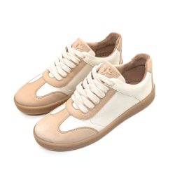 Werner 1911 B-Ware Bio-Sneaker aus Naturleder panna-beige mit Nappa und Nubukleder