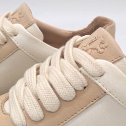 Werner 1911 B-Ware Bio-Sneaker aus Naturleder panna-beige mit Schnürung