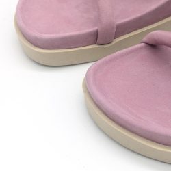 Werner 1911 Bio-Pantolette Efeu in Orchid mit runder Spitze