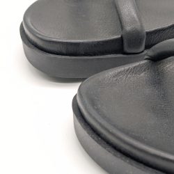 Werner 1911 Bio-Pantolette Efeu in Schwarz mit runder Spitze