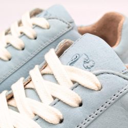 Werner 1911 Bio-Sneaker Eistaucher in Eisblau Nubuk mit Schnürung
