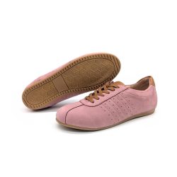 Werner 1911 Bio-Sneaker Gimpel in altrosa mit flacher Sohle