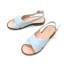 Werner 1911 Bio-Sandale Surfinia in Eisblau sommerlich