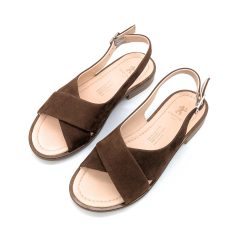 Werner 1911 Bio-Sandale Surfinia in Mittelbraun Nubukleder