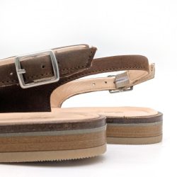 Werner 1911 Bio-Sandale Surfinia in Mittelbraun mit verstellbarem Riemen und dezentem Elasticband