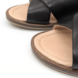 Werner 1911 Bio-Sandale Surfinia in Mokka mit überkreuzten Riemen