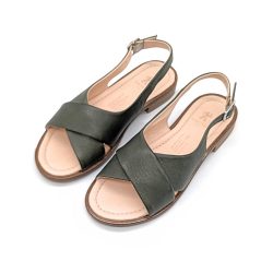 Werner 1911 Bio-Sandale Surfinia in Grün Nappaleder