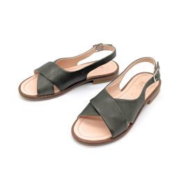 Werner 1911 Bio-Sandale Surfinia in Grün sommerlich