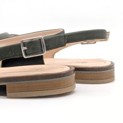 Werner 1911 Bio-Sandale Surfinia in Grün mit verstellbarem Riemen und dezentem Elasticband