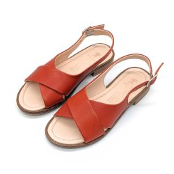 Werner 1911 Bio-Sandale Surfinia in Rostrot Nappaleder