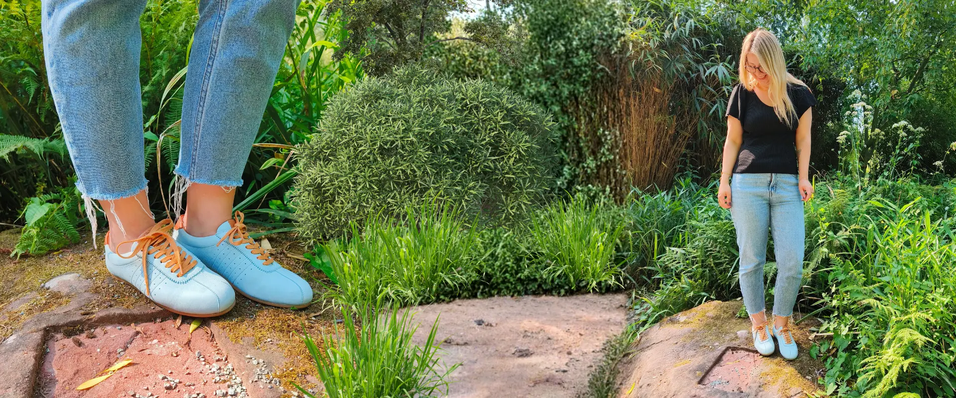 Werner 1911 Frühjahr/Sommer 2026 Bio-Sneaker Gimpel in eisblau