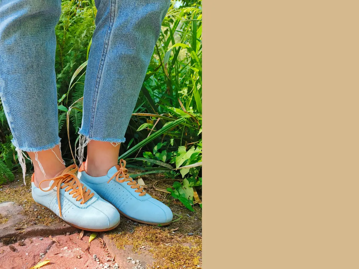 Werner 1911 Frühjahr/Sommer 2026 Bio-Sneaker Gimpel in eisblau