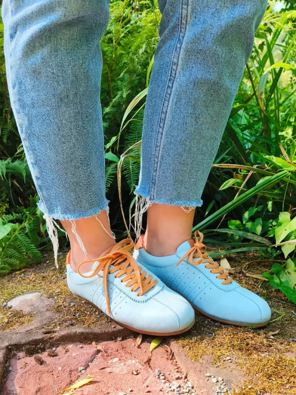 Werner 1911 Frühjahr/Sommer 2026 Bio-Sneaker Gimpel in eisblau