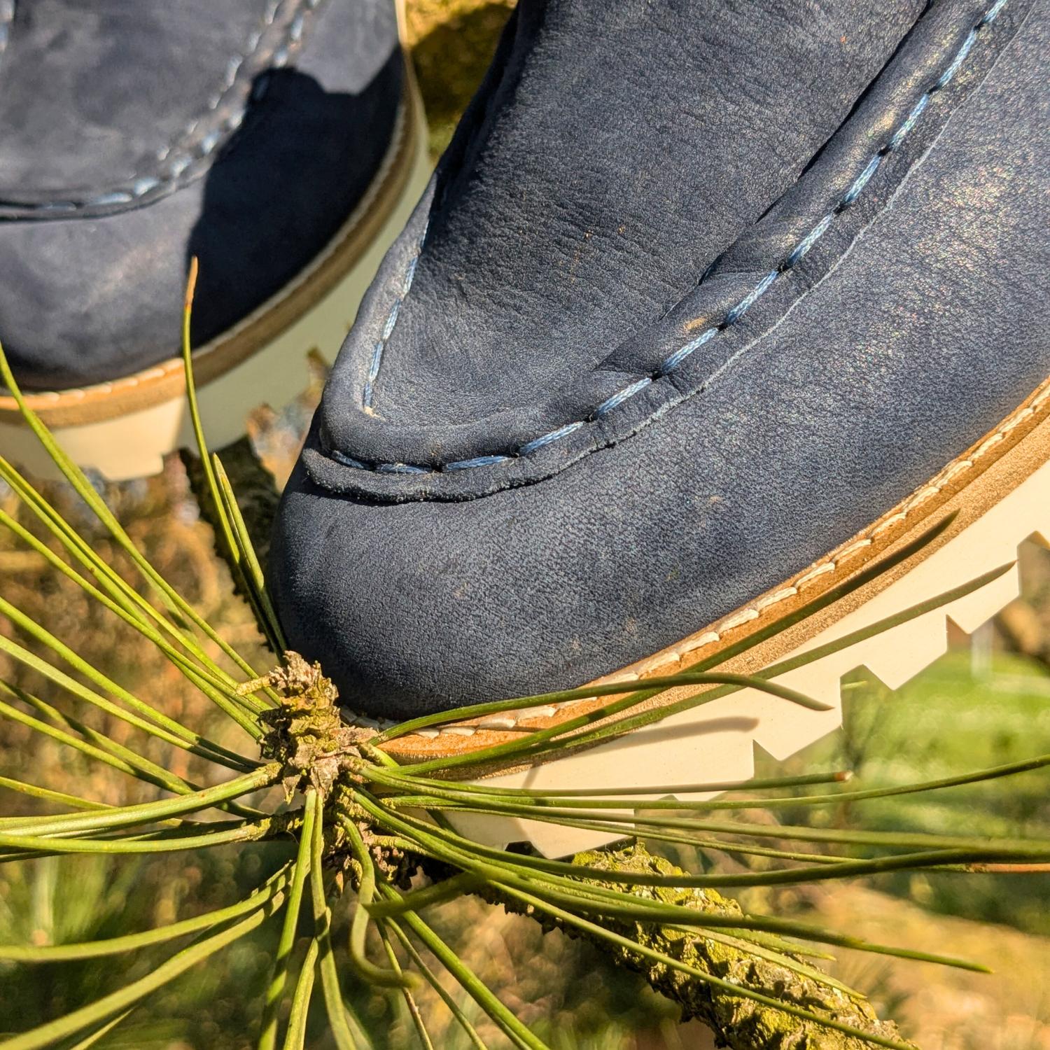 Werner 1911 Herren Bio-Bootsschuh Anjou dunkelblau mit Handnaht