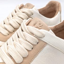 Werrner 1911 Bio-Sneaker Eichelhäher in Naturweiß & Beige mit Schnürung