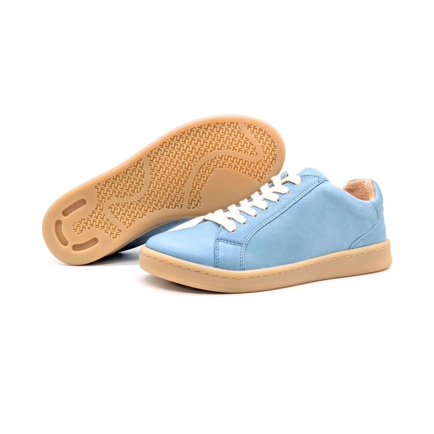 Werner 1911 Bio-Sneaker Eistaucher in hellblau mit flacher Sohle