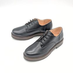 Werner 1911 Bio-Schnürschuh Flusskiebitz in Schwarz mit Naturlederfutter