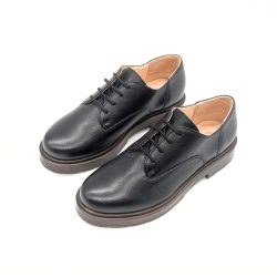 Werner 1911 Bio-Schnürschuh Flusskiebitz in Schwarz Nappaleder