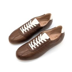Werner 1911 Low-Sneaker Gimpel aus Bioleder in cognac mit Naturlederfutter