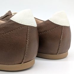 Werner 1911 Low-Sneaker Gimpel aus Bioleder in cognac mit hellen Ledereinsatz an der Ferse