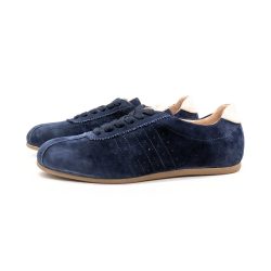 Werner 1911 Low-Sneaker Gimpel aus Bioleder in denimblau Nubukleder